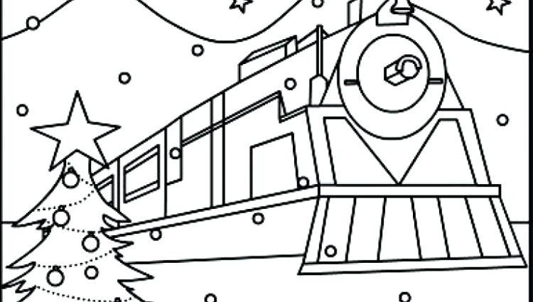 750x425 Polar Express Train Coloring Pages Educational Colouring 30329