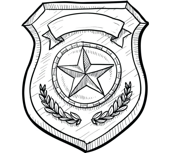 Police Badge Coloring Page Police Officer Coloring Page Plus 678x600 Police Badge Coloring Page Police Officer Coloring Page Plus