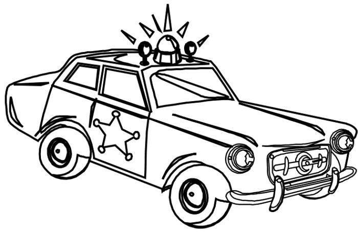 700x454 Sheriff Police Car Coloring Page Coloring Page