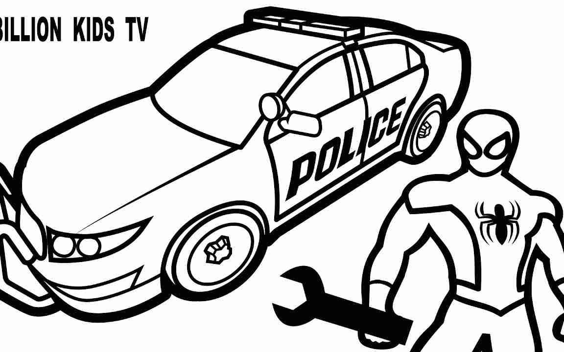 1152x720 Police Car Coloring Pages Online Colouring To Print Cop Sheets