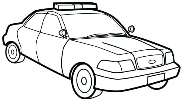 600x337 Police Car For Colouring Drift Coloring Pages Police Car Colouring