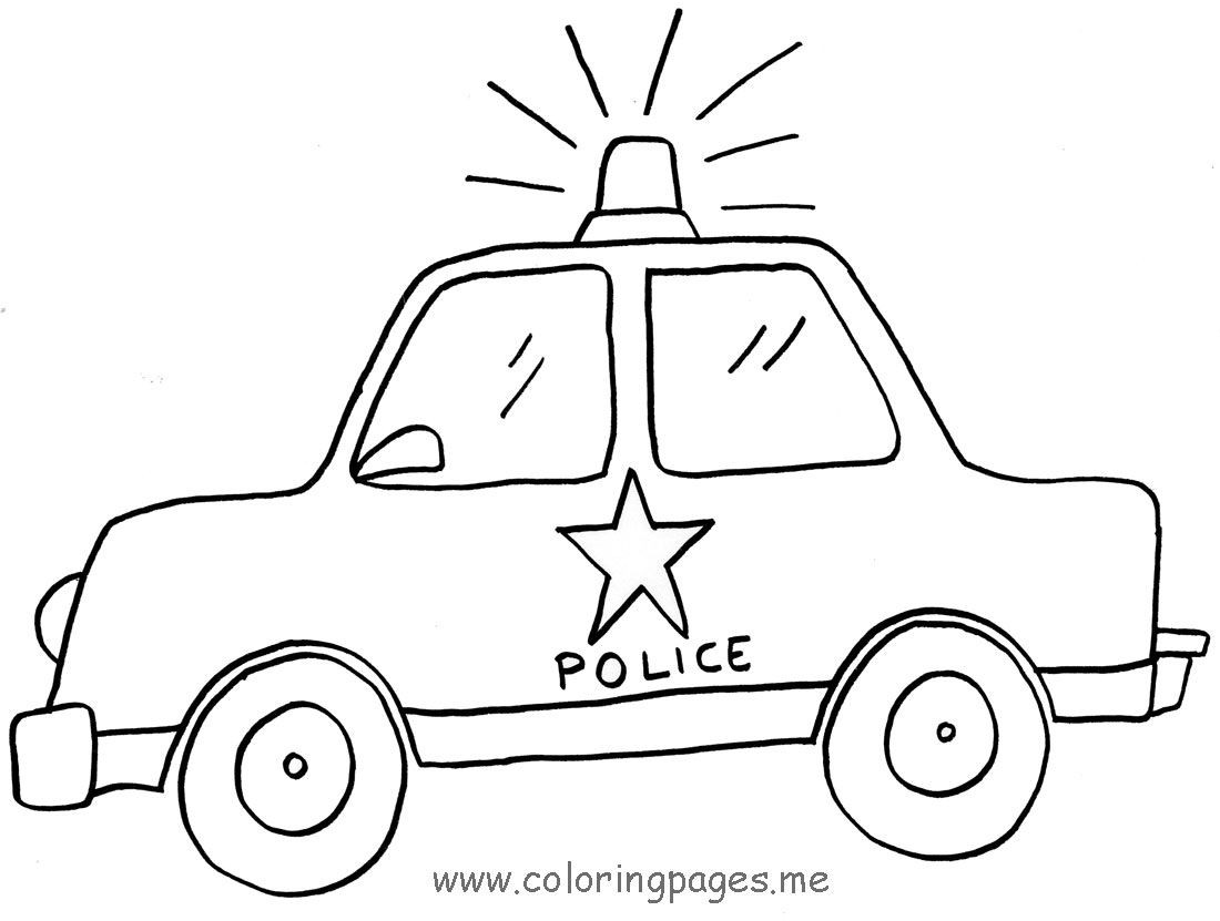 Police Car Coloring Pages To Print