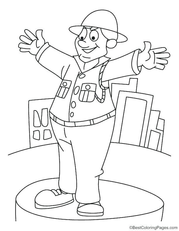 612x792 Policeman Coloring Page Police Car Coloring Pages Online Kids