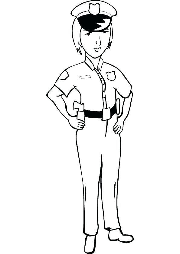 595x842 Police Coloring Pages