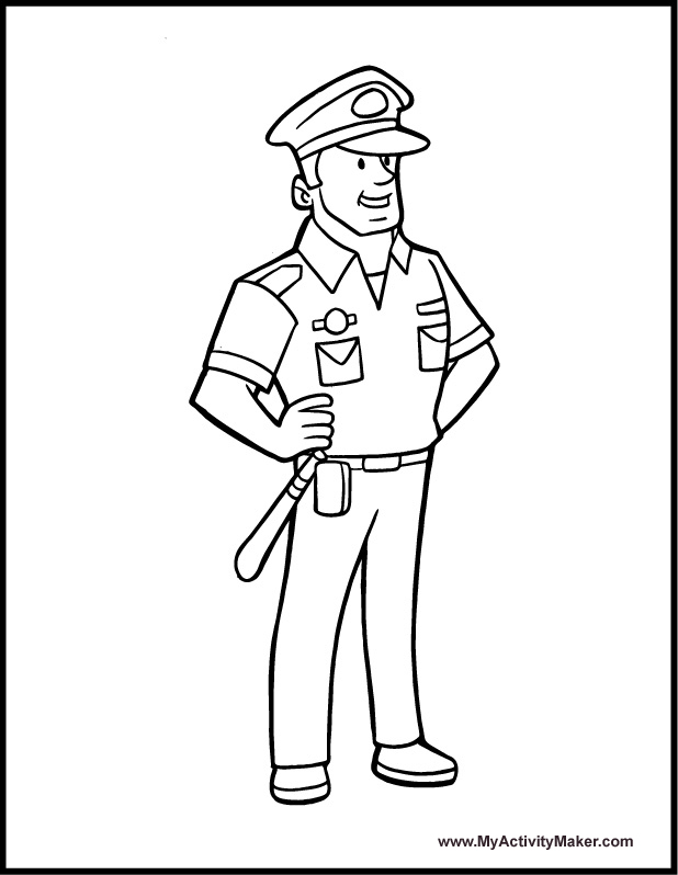 Police Coloring Pages Majestic Looking 618x798 Police Coloring Pages Majestic Looking