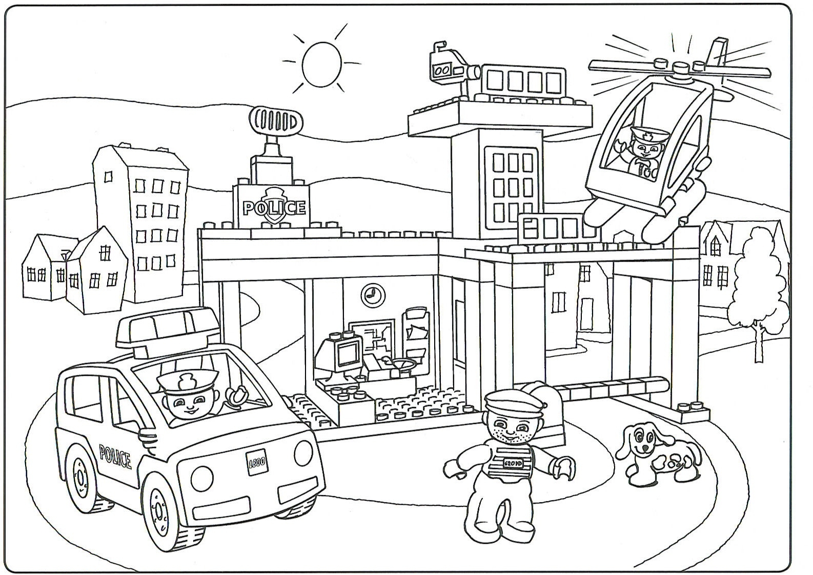 Lego City Police Coloring Pages Gallery Coloring For Kids 2018 1586x1123 Lego City Police Coloring Pages Gallery Coloring For Kids 2018