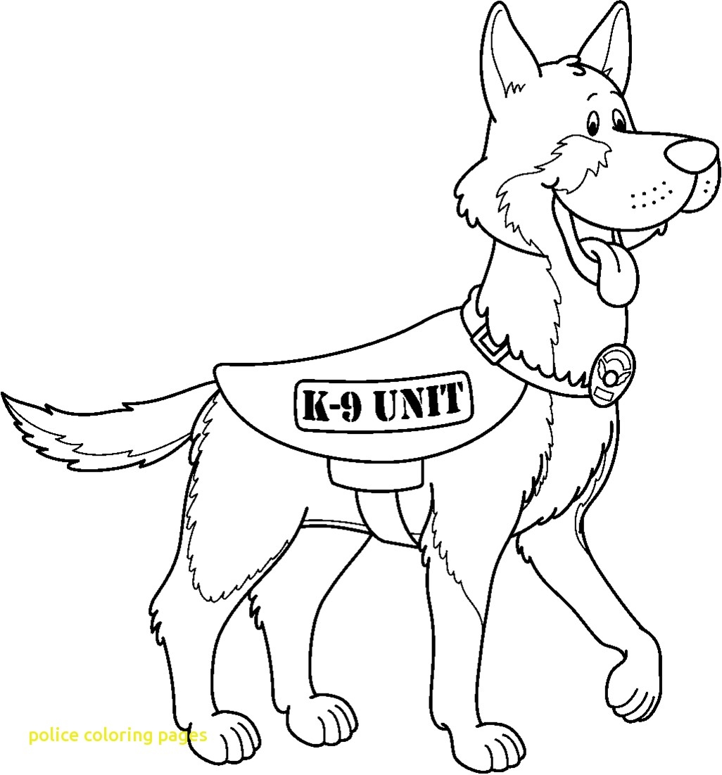 1026x1102 K 9 Police Dog Coloring Pages Download Coloring For Kids 2018