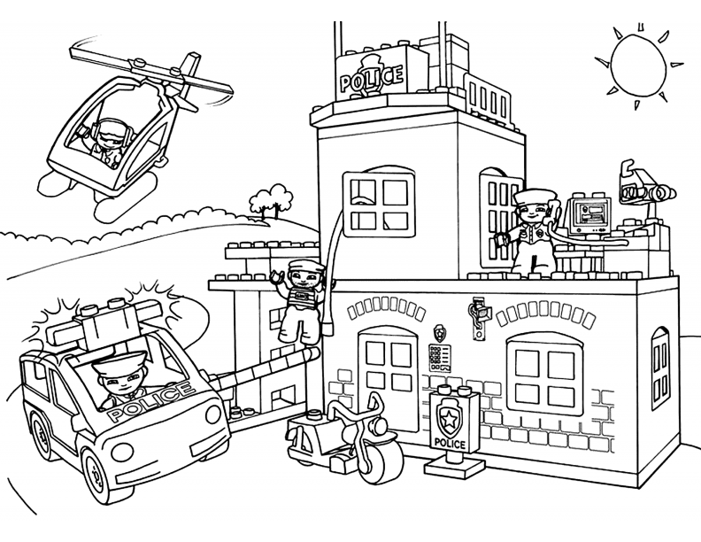 Police Helicopter Coloring Pages at GetColorings.com | Free printable ...