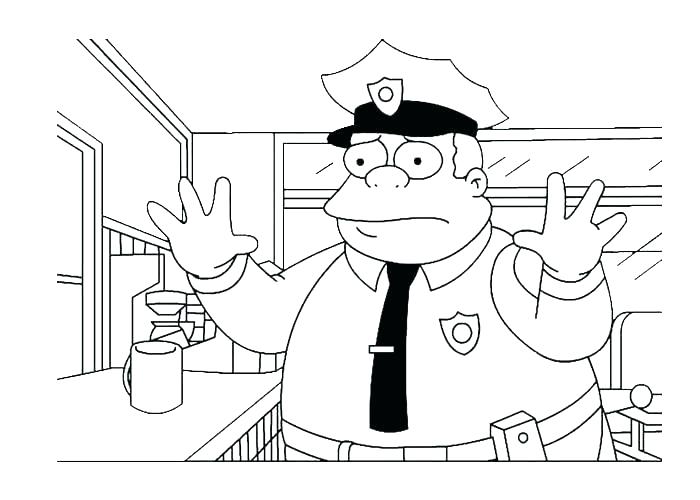 700x500 Police Hat Coloring Page Police Officer Coloring Page Police