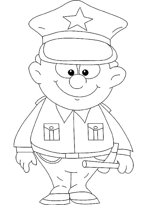 522x720 Police Officer Coloring Page Educational Coloring Pages