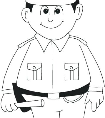 357x400 Policeman Coloring Page Policeman Coloring Pages Police Policeman