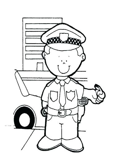Police Uniform Coloring Pages at GetColorings.com | Free printable ...