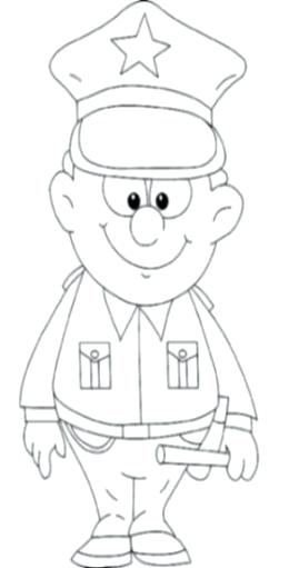 Police Uniform Coloring Pages at GetColorings.com | Free printable ...
