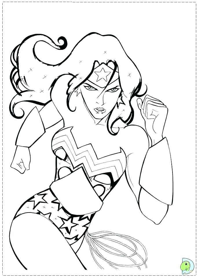 691x960 Wonder Woman Coloring Pages