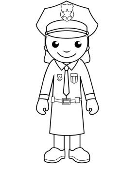 284x350 Free Printable Police Women Coloring Pages Kids Coloring Pages
