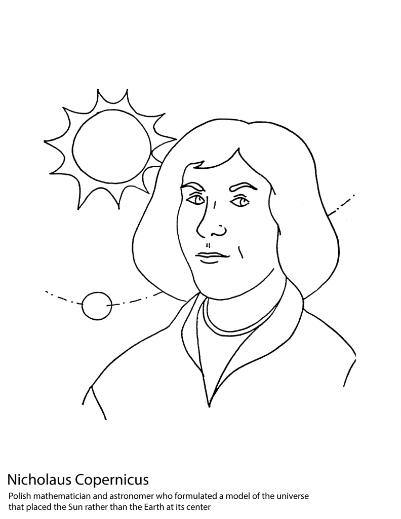 792x1024 Nicolaus Copernicus Poland Coloring Pages