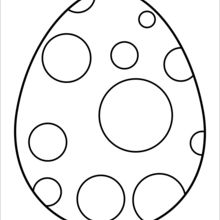 Polka Dot Chocolate Egg Coloring Pages 220x220 Polka Dot Chocolate Egg Coloring Pages