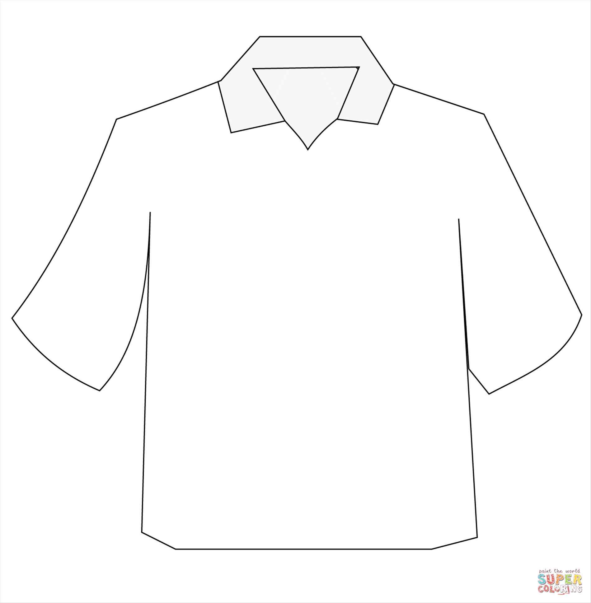 1899x1938 Dress Shirt Coloring Page Online Coloring Printable