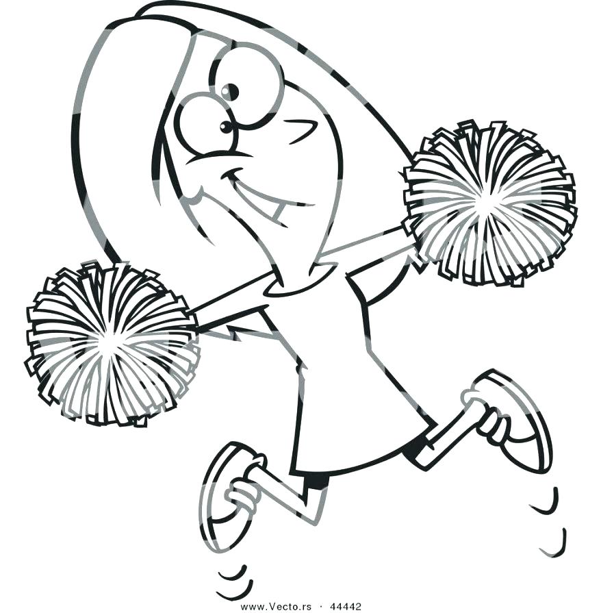 878x895 Cheerleading Coloring Pages Cheerleader Coloring Pictures