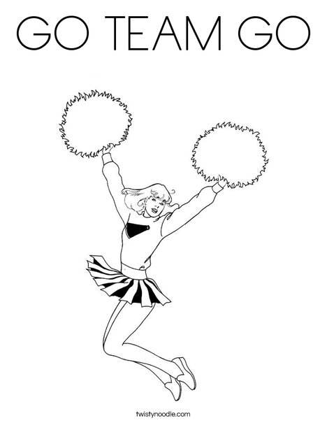 468x605 Go Team Go Coloring Page