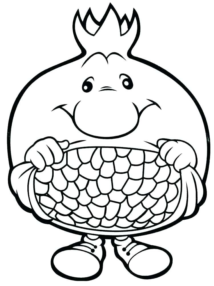 750x1000 Coloring Picture Of Fruits Fruits Coloring Pages With Fruits