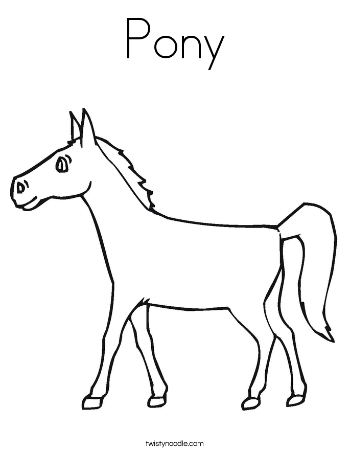 Pony Coloring Page 685x886 Pony Coloring Page
