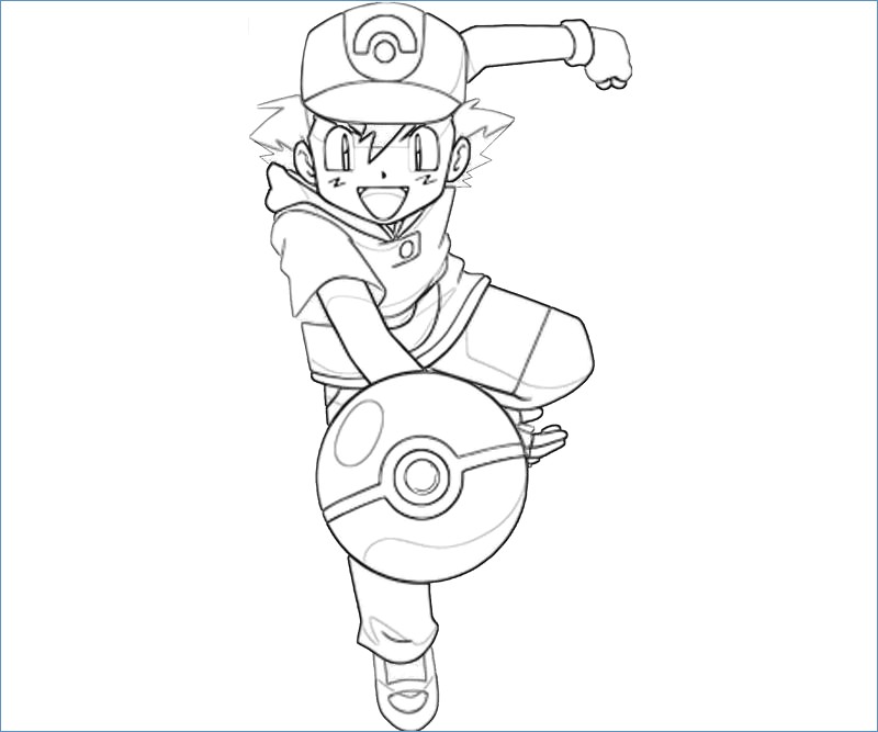 Pikachu Brock And Ash Pokemon Coloring Page 800x667 Pikachu Brock And Ash Pokemon Coloring Page