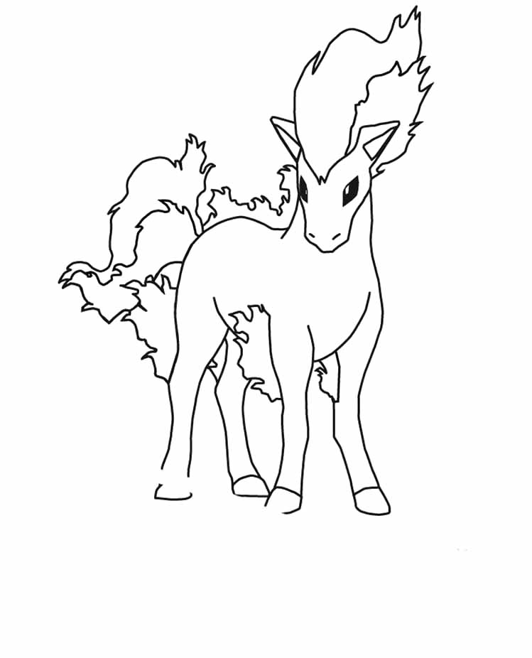 Pokemon Ponyta Coloring Pages Ponyta 749x926 Pokemon Ponyta Coloring Pages Ponyta