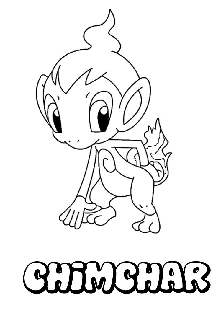 Free Coloring Pages Pokemon Chimchar 749x1060 Free Coloring Pages Pokemon Chimchar