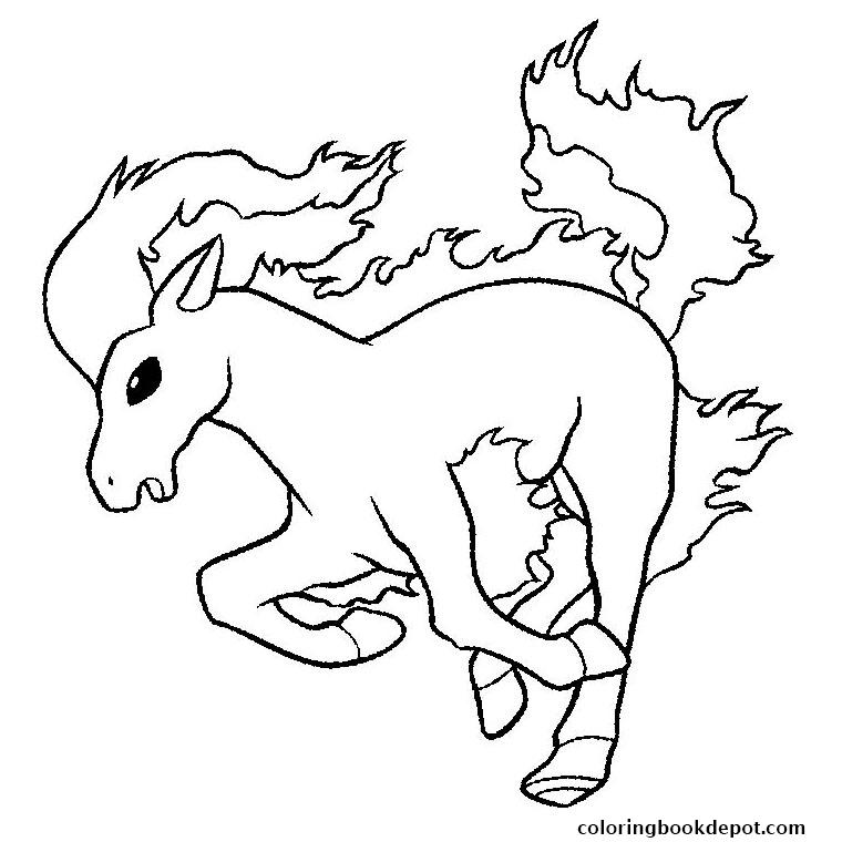 Pokemon Ponyta Coloring Pages 760x760 Pokemon Ponyta Coloring Pages