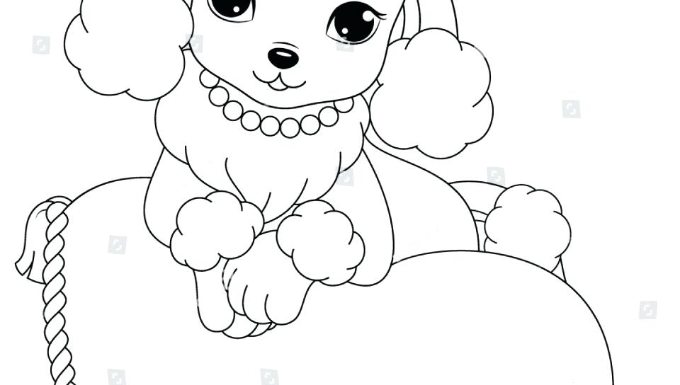 960x544 Poodle Coloring Page Poodle Coloring Page Cartoon Free Printout