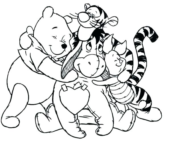 Winnie The Pooh Coloring Book Piglet Is Drawing A Star Coloring 600x503 Winnie The Pooh Coloring Book Piglet Is Drawing A Star Coloring