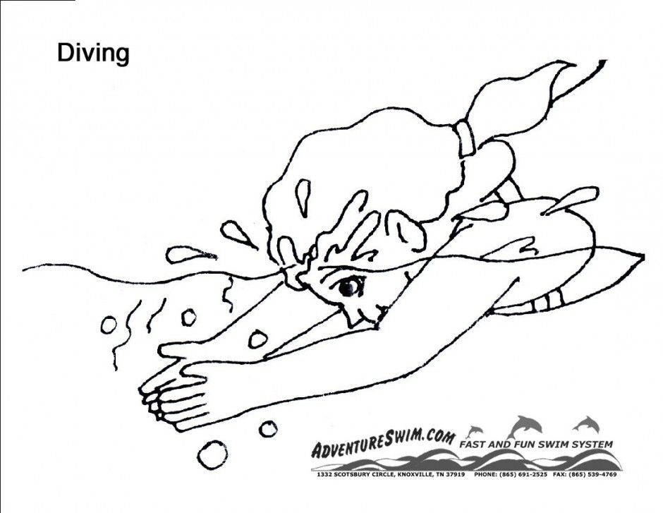 Swimming Coloring Page Image Clipart Images 940x727 Swimming Coloring Page Image Clipart Images