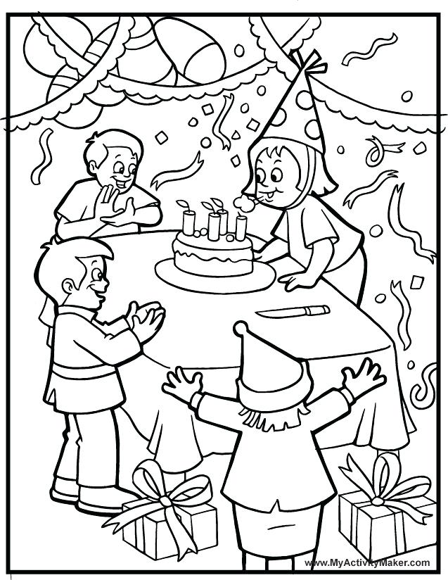 Party Coloring Pages Birthday Color Pages Hello Kitty Birthday 637x824 Party Coloring Pages Birthday Color Pages Hello Kitty Birthday