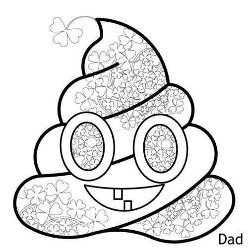 Printable Poop Emoji Coloring 046 1, St Patrick's Day Coloring 500x508 Printable Poop Emoji Coloring 046 1, St Patrick's Day Coloring