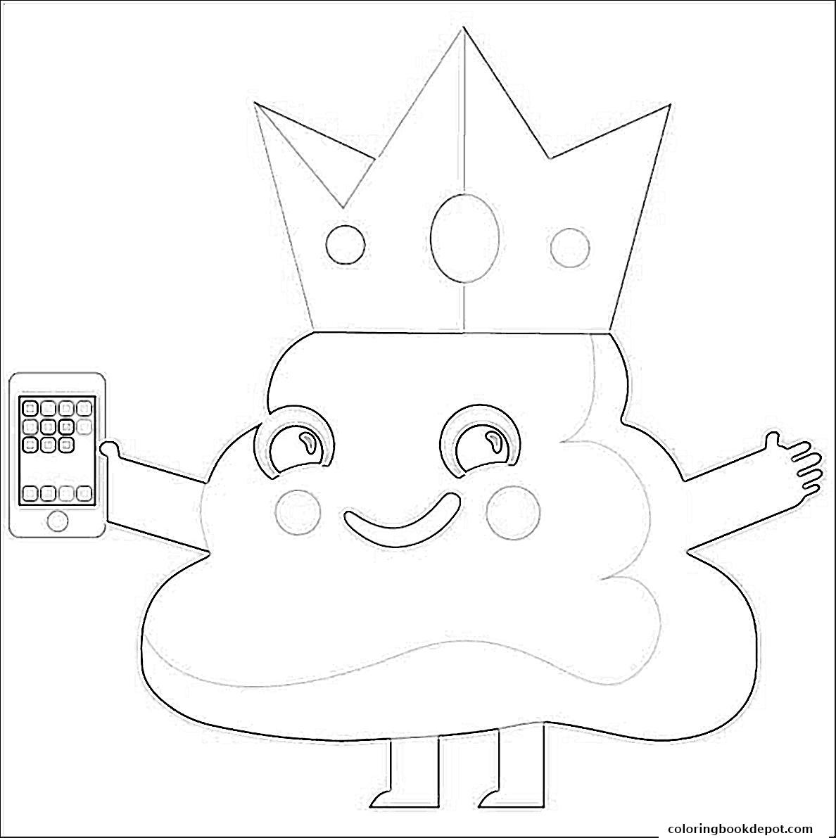 Poop Emoji King Phone Coloring Pages 1188x1191 Poop Emoji King Phone Coloring Pages