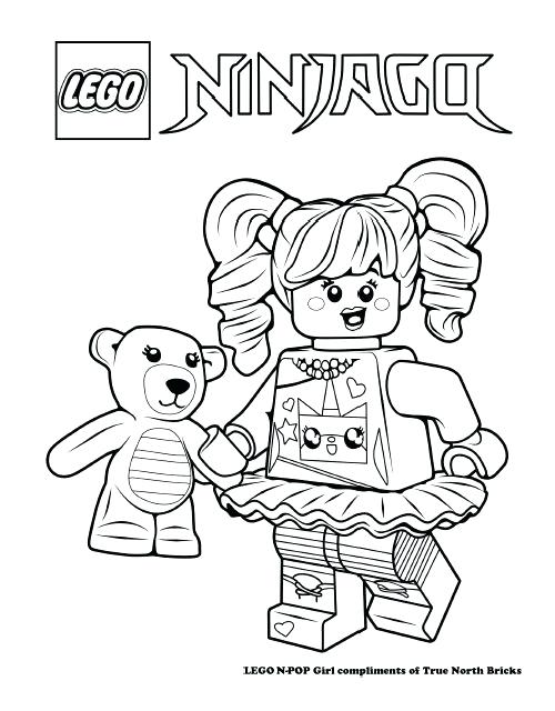 500x640 Lego Girl Coloring Pages Colouring Page N Pop Girl Lego Girl