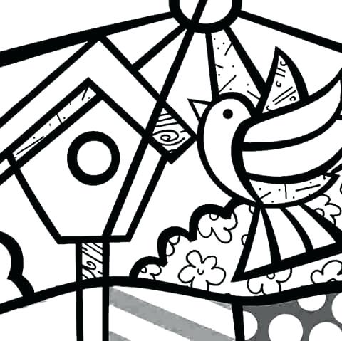 Romero Britto Coloring Pages 480x479 Romero Britto Coloring Pages