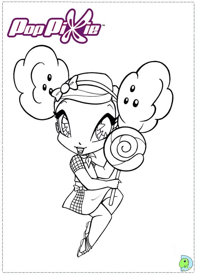 691x960 Pop Pixies Coloring Page