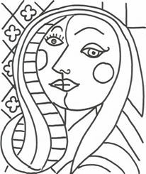 100% Free Coloring Page Of Pablo Picasso Painting 206x245 100% Free Coloring Page Of Pablo Picasso Painting