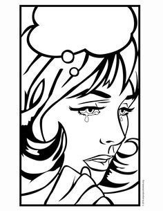 Pop Art Coloring Page Roy Lichtenstein, Art Lessons And Roy 236x305 Pop Art Coloring Page Roy Lichtenstein, Art Lessons And Roy