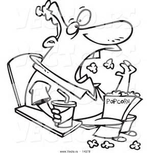 294x300 Movie Popcorn Coloring Pages Sketch Template It's National