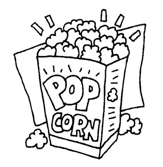 530x544 Happy Popcorn Day Coloring Page Kids Coloring Pages