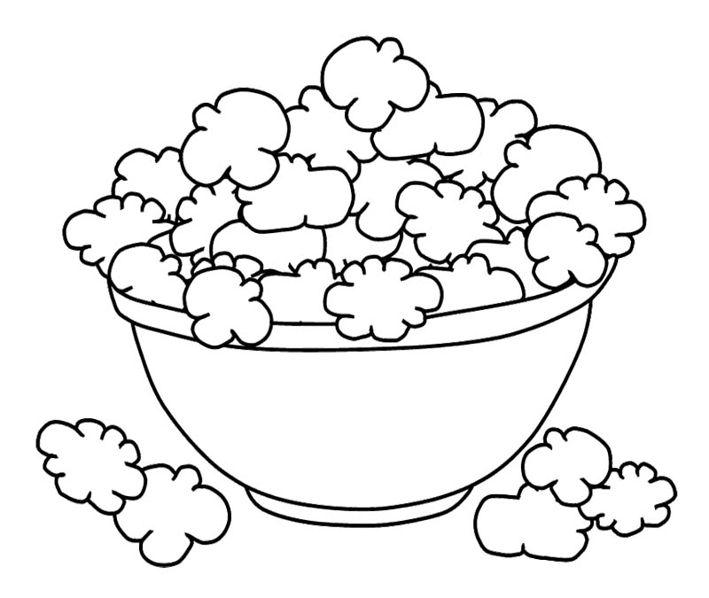 800x675 Popcorn Coloring Pages