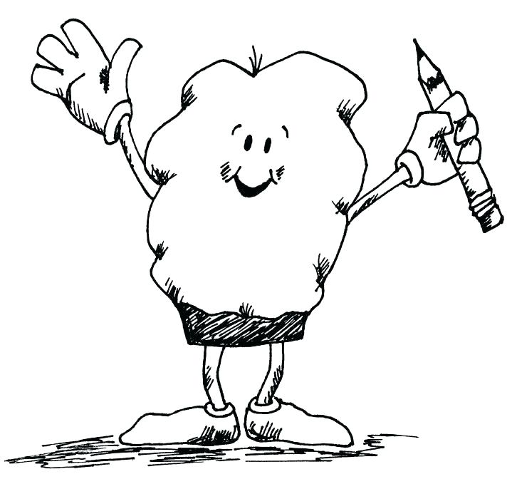 719x672 Poppy Coloring Page Popcorn Kernel Coloring Page Has Several Poppy