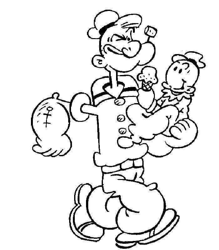 Popeye Coloring Pages