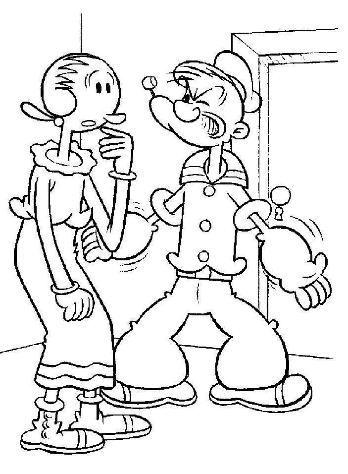 703x956 The Best Popeye Coloring Pages