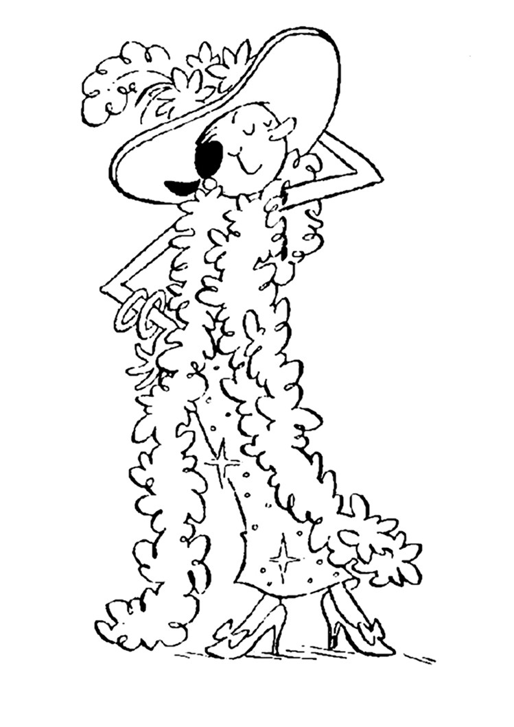 749x1060 New Olive Oyl Wearing A Nice Dress From Popeye The Sailor Coloring