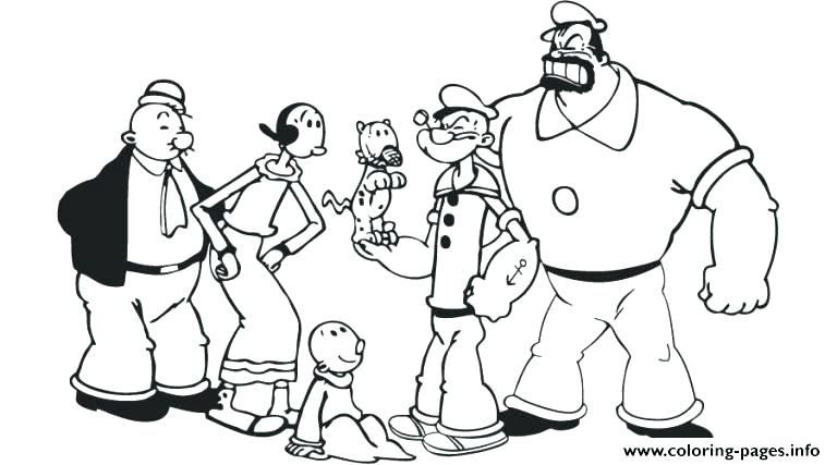 Popeye The Sailor Man Coloring Pages Vanda 768x427 Popeye The Sailor Man Coloring Pages Vanda