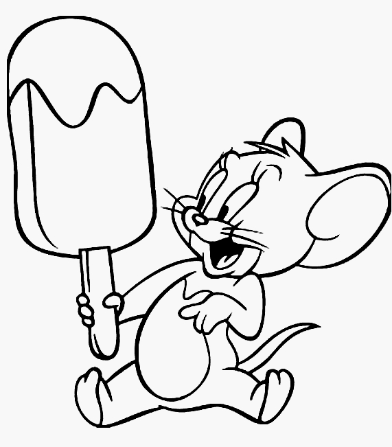 Popsicle Coloring Page